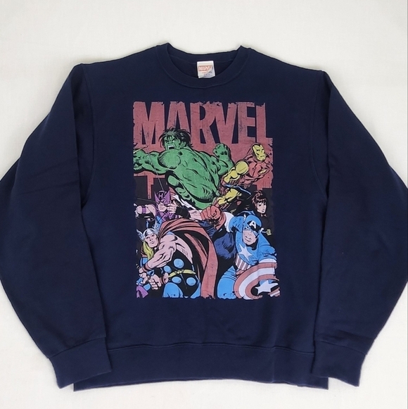 Marvel Other - Marvel Avengers Jerzees Nublend Crewneck Sweater.